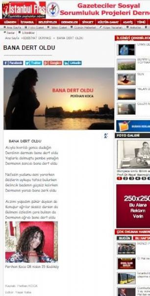 Bana Dert Oldu Şiir